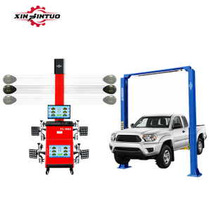 Taller de mantenimiento de automóvil Xinjintuo Equipo de alineador de cuatro ruedas 3D Electric 2 después de la elevación de automóvil de piso transparente
