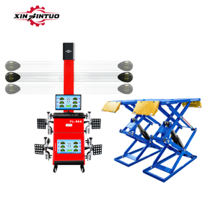 Xin Jintuo-elevador de tijera súper fino Ce, gran oferta, para taller de reparación de automóviles pequeño, equipo de alineación de ruedas 3d, gran oferta