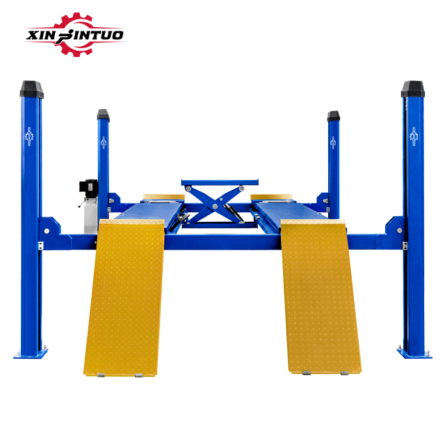 Jintuo Hydraulic Four Post Car Lift Workshop Taller Factory Price 4 Post Auto Lifter