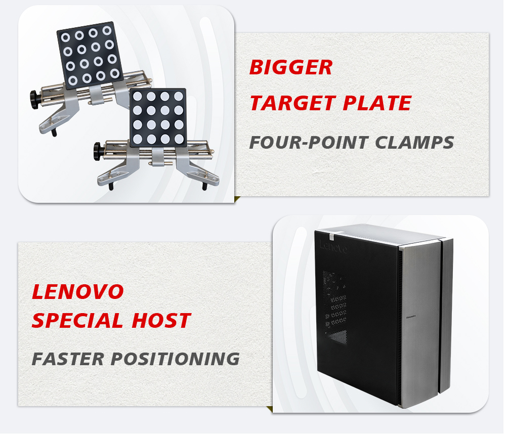 placa objetivo más grande abrazaderas de cuatro puntos host especial lenovo posicionamiento más rápido