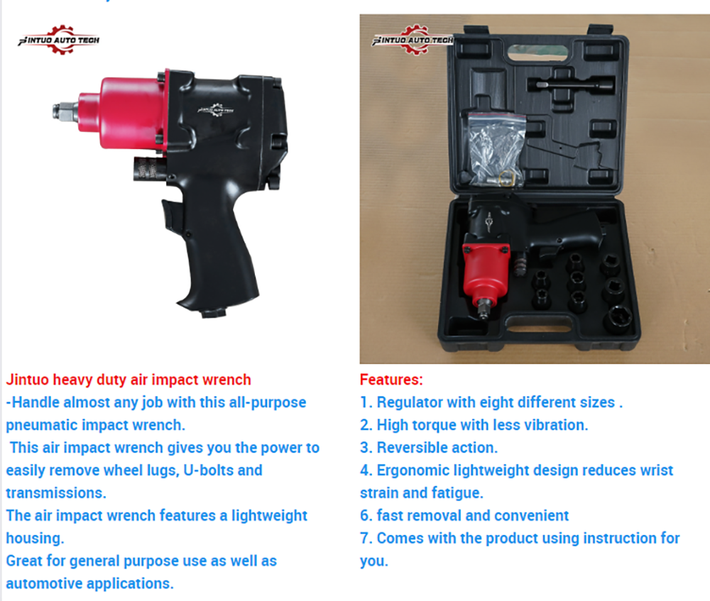 Llave de impacto neumática de alta resistencia