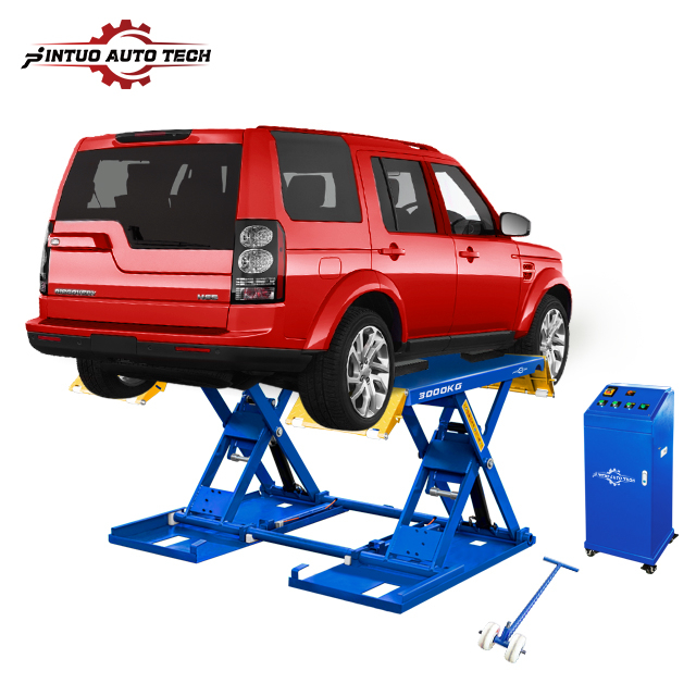 Jintuo-taller de reparación súper fino, elevador de tijera para coche, móvil, pequeño, de altura media, para mantenimiento de automóviles