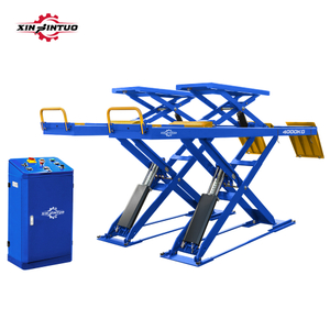 Jintuo 4000 kg Capacidad Cuatro cilindros Full Rise Ultra Thin Wheel Alignment Car Lift con CE