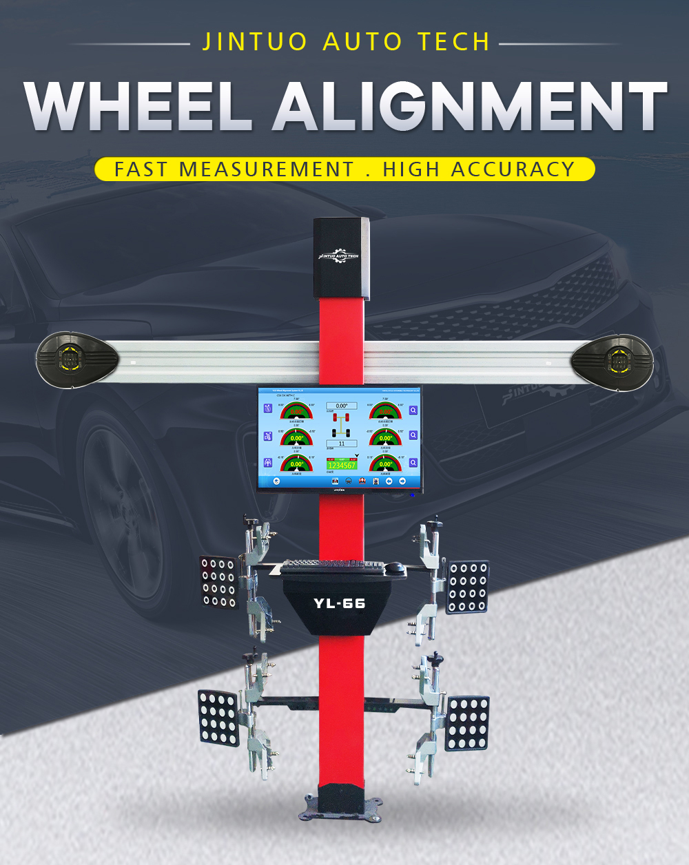 alineación de ruedas 3D