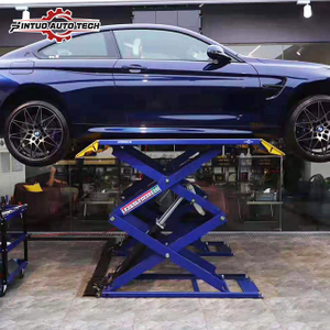Jintuo ultrafino 1850MM pequeño 3000KG cizalla hidráulica mantenimiento de automóviles tijera elevador de coche con Ce