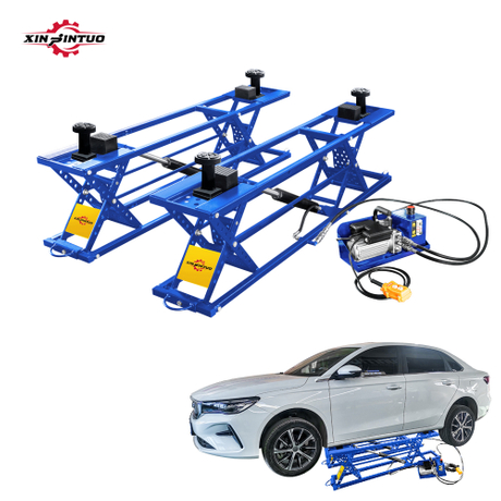 Jintuo mini precio barato de doble cilindro a mediano ascenso automotriz elevador de tijera de alta calidad elavator