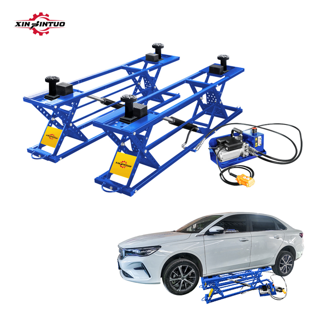 Jintuo mini precio barato de doble cilindro a mediano ascenso automotriz elevador de tijera de alta calidad elavator